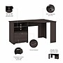 Bush Business Furniture Easy Office 45"H x 119"W 4 Person X-Shaped Cubicle Workstation, Mocha Cherry (EOD760MR-03K)~#|#~571D2121-BD6A-4DB0-AC0396EB7314D89E_sc7