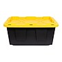 Greenmade 108 Qt. Storage Bin with Snap Lid, Plastic, Black/Yellow, 4/Pack (669871)~#|#~571D5F6E-D68E-491D-9AC6BAD86A5C2671_sc7