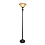 Elegant Designs 71" 1 Light Torchiere Floor Lamp with Marbelized Amber Glass Shade, Restoration Bronze (LF2001-RBZ)~#|#~571F3307-32B2-49C0-88A3F71CF195DB8E_sc7