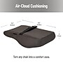 Mind Reader Memory Foam Ergonomic Lower Back Cushion Office Chair Support, Gray (VERTBACK-GRY)~#|#~572173CD-83F0-4BFA-B14A077F16EC6E4D_sc7