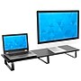 Mount-It! Extra Wide Monitor Riser for 2 Screens, Black (MI-7267)~#|#~57237CDB-63AF-48EB-86D0F557189BCBDA_sc7