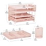 Mind Reader Metal Desk Organizer, Pink (MESH4C-PNK)~#|#~57254ED1-1C0B-46E2-AF1EDEE304725956_sc7