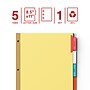 Staples Large Tab Insertable Dividers, 5-Tab, Assorted Colors (13485/11109)~#|#~5725A854-3788-4BA4-9150DC0502D51613_sc7