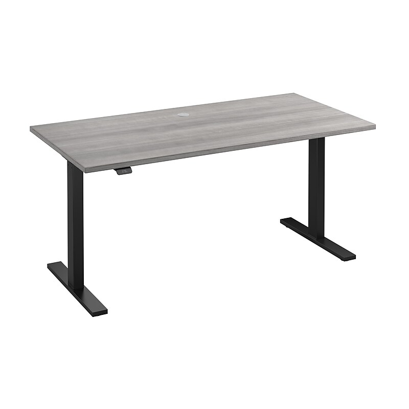Bush Business Furniture Move 60 Series 60"W Electric Height Adjustable Standing Desk, Platinum Gray/Black (M6S6030PGBK) image 1