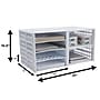 Thinkspace Literature organizer 8-Compartment Literature Organizers, 21" x 12.25", White (39444)~#|#~5726D5B5-AB72-4D52-830F677D7F97446F_sc7