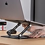StarTech Telescopic 8.6" x 10.2" Aluminum Adjustable Laptop Stand Silver (ATFR-LAPTOP-RISER)~#|#~57297D88-78A2-4B29-95FF360A6D95E8C8_sc7