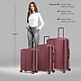 DUKAP Airley 3-Piece Hardside Spinner Luggage Set, TSA Checkpoint Friendly, Wine (DKAIRSML-WIN)~#|#~572AD580-5C96-4071-A2D8360C2AB12E35_sc7
