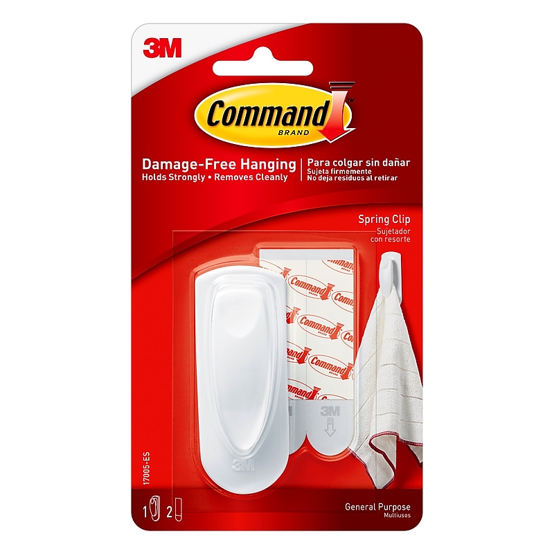 Command Jumbo Spring Clip, White (17005-ES) image 1
