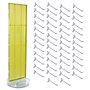 Azar Revolving Studio Base 60" x 16" Pegboard Floor Stand, Yellow (700780-YEL-6C50)~#|#~57305A74-85C9-4E8E-8F40E9C11CFE6F8F_sc7
