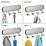 iDesign Forma Self Adhesive Small Key Rack, Brushed Stainless Steel (82600)~#|#~5731435D-FF50-4823-A144C70D9B0F55D7_sc7