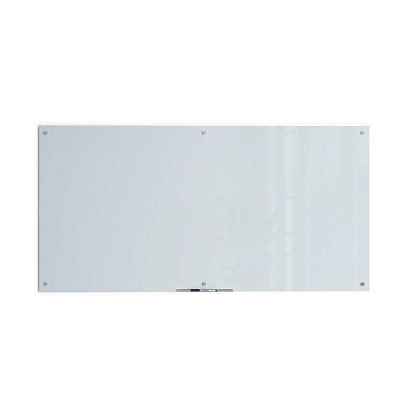 U Brands Glass Dry-Erase Whiteboard, 6' x 3' (00123AANNN) image 1