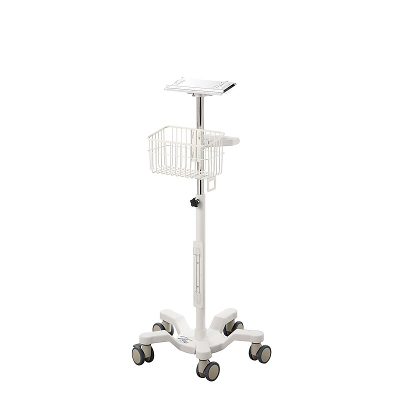Viva Comfort Height-Adjustable Portable Mobile Stand for Edan Vital Signs Monitor, White (ADI912-C-MP-03-MK) image 1