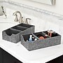 Household Essentials 3-Compartment Drawer Organizers, Graphite Linen, 2/Pack (7574-1)~#|#~5739D0CA-7915-4F3F-A89332EC69AFBC98_sc7