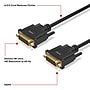 Staples TECH 6.5 ft. DVI-D to DVI-D Cable, Male to Male, Black (ST62473)~#|#~573CEC94-D806-4841-8699D1072A29D4D5_sc7
