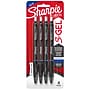 Sharpie S-Gel Retractable Gel Pen, Fine Point, 0.5mm, Blue Ink, 4/Pack (2116200)~#|#~57429C4A-44C9-4150-843636E4FAE73515_sc7