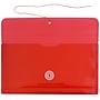 JAM Paper Premium Plastic Filing Envelope with Button & String Closure, Red, 3/Pack (921B1REX3)~#|#~5744355B-2901-4D0E-A40E872635EC8C95_sc7