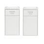 Alpine Industries Wood Trash Can, 40 Gallon, White, 2/Pack (476-WHI-2PK)~#|#~57449FB8-5FEC-4263-A090162C3F9F7406_sc7
