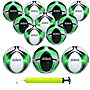 Xcello Sports Size 3 Soccer Balls with Pump, Black/Green/Silver and White/Green/Silver, 12/Pack (SB-S3-12-ASST-7)~#|#~574D9589-F1AC-4D32-A415DBB785FE5461_sc7