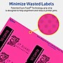 Avery Rectangle Laser/Inkjet Multipurpose Labels, 2" x 3.75", Neon Magenta (320/Box)~#|#~574E34BA-A0CC-473F-AB9EB17D547DA291_sc7