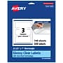 Avery Laser/Inkjet Multipurpose Labels, 7" x ", Glossy Clear, 300/Box (94247)~#|#~57607F30-4800-494D-854359AD4B7AB9DD_sc7