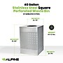 Alpine Industries Stainless Steel Trash Can, 40 Gallon, Silver (ALP438-40-SS-MK)~#|#~576083FE-9605-46AD-BBA7A27408C774D3_sc7