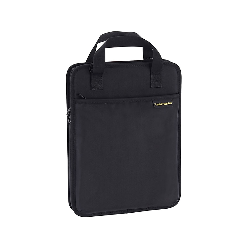 TechProtectus 9.7"-12" Water Resistant Vertical Laptop Sleeve, Shock-Absorbing, Black (TP-BK-VR11) image 1