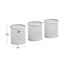 Mind Reader Metal Pen and Accessory Holder Desk Organizer, White, 3-Pieces (CLIPMESH3-WHT)~#|#~5766BE21-AABF-49C0-8C0940730BD232B9_sc7