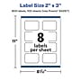 Avery Laser/Inkjet Decorative Edge Multipurpose Labels, 2" x 3", Clear, 800/Box (94267)~#|#~5769369A-4666-470E-B1268CED6F79B3F5_sc7