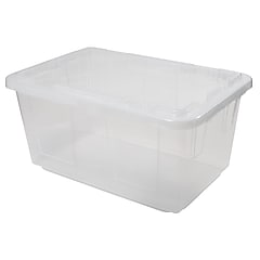 clear　2個セット Greenmade 27 Gallon Storage Bin with Snap Lid, Plastic, Clear, 2