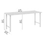 Bush Business Furniture Hustle 72"W Computer Desk with Metal Legs, Platinum Gray (HUD172PG)~#|#~576A16BA-9E6D-4060-B4EA3F1B289DB3F6_sc7