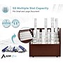 AdirOffice 50-Slot Mobile Roll File, 28.5"H x 30"W x 15.75"D, Mahogany, 2/Pack (626-MA-2PK)~#|#~576C8ECB-FA8D-44AD-83C0497798A633AD_sc7