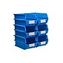 Triton Products LocBin Stackable Storage Bin, 7" x 8.25"x 14.75", Blue, 6/Pack (3-240B)~#|#~576E2279-0F82-4870-95D2C7B8787C0CD7_sc7