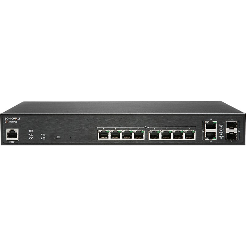 SonicWALL 10-Port Gigabit Ethernet Managed Switch (02-SSC-8371) image 1