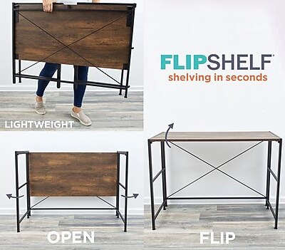 Advantus Flipshelf 40"W Workstation Desk - Thumbnail 3