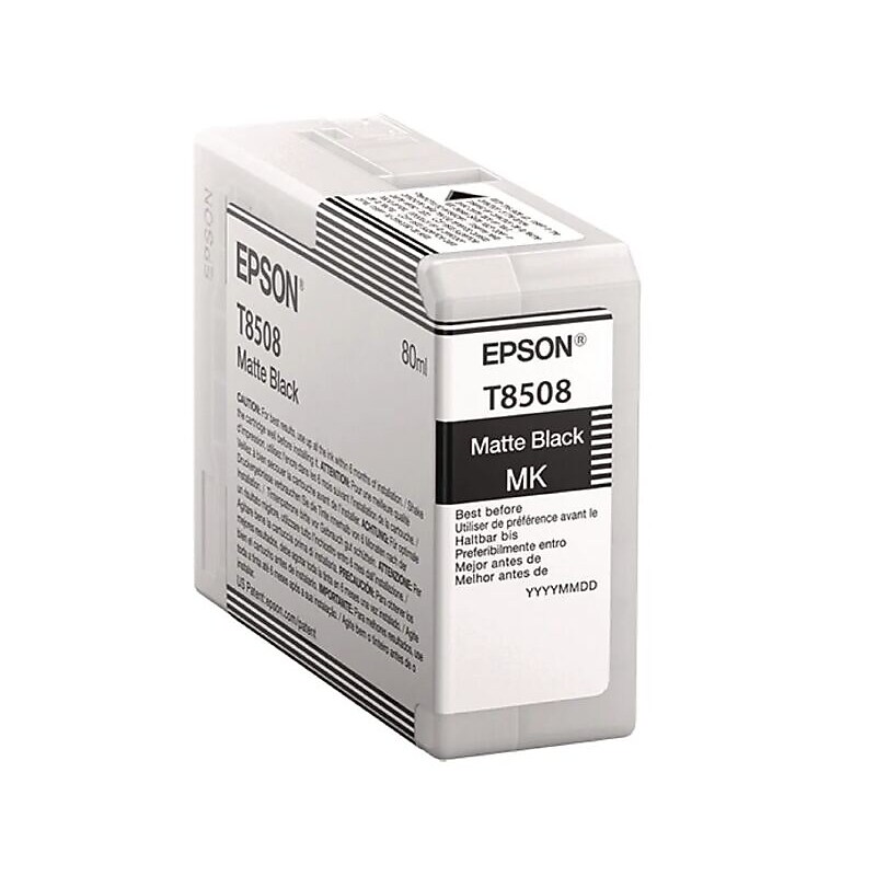 Epson T850 UltraChrome, High-Yield Ink, Matte Black (T85080N) image 1
