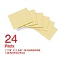 Staples Sticky Notes, 1 3/8" x 1 7/8", Sunshine Collection, 100 Sheets/Pad, 24 Pads/Pack (ST62865)~#|#~577567FC-1014-439F-A9E80C6F44EE7B97_sc7