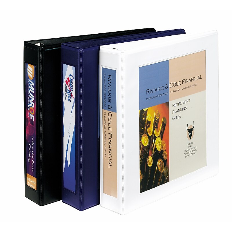 Avery Heavy Duty 1 1/2" 3-Ring Framed View Binders, One Touch EZD Ring, White (68060) image 1