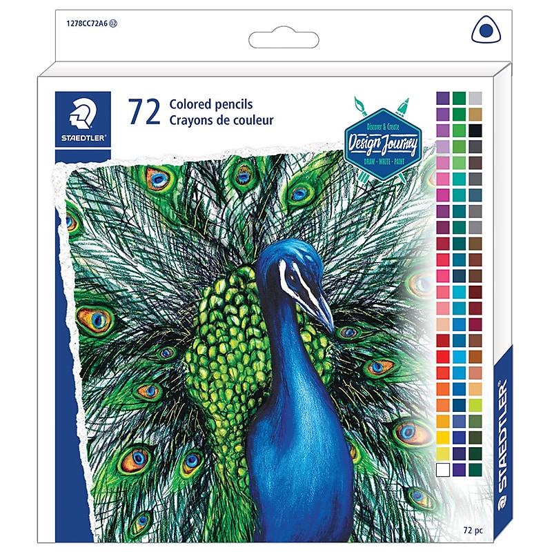 Staedtler Triangular Professional Colored Pencils, Assorted Colors, 72/Pack (1278CC72A6) image 1