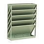 Staples 5-Pocket Plastic Mountable Wall File, Letter Size, Sage Green (ST63893)~#|#~577FD01E-B029-43F2-82DFC6D32ED00771_sc7