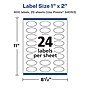 Avery Laser/Inkjet Oval Multipurpose Labels, 2"  Dia, Glossy White, 600/Pack (94053)~#|#~57806762-4DDF-4FB2-943A1D7E84CE5ECC_sc7