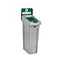 Rubbermaid Slim Jim Single-Stream Recycling Station, 23 Gallon, Gray/Green (2185051)~#|#~57808403-770E-4308-BDA68183EEA253B6_sc7