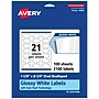 Avery Laser/Inkjet Multipurpose Labels, 2.25" x ", Glossy White, 2100/Box (94061)~#|#~5783DF9E-D94E-438F-A911C8033977971B_sc7