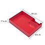 JAM Paper Half Desk Stackable Front Loading Letter Tray, Red Plastic (344TRE)~#|#~57887895-24AF-44B1-B750360A2EF4E91F_sc7