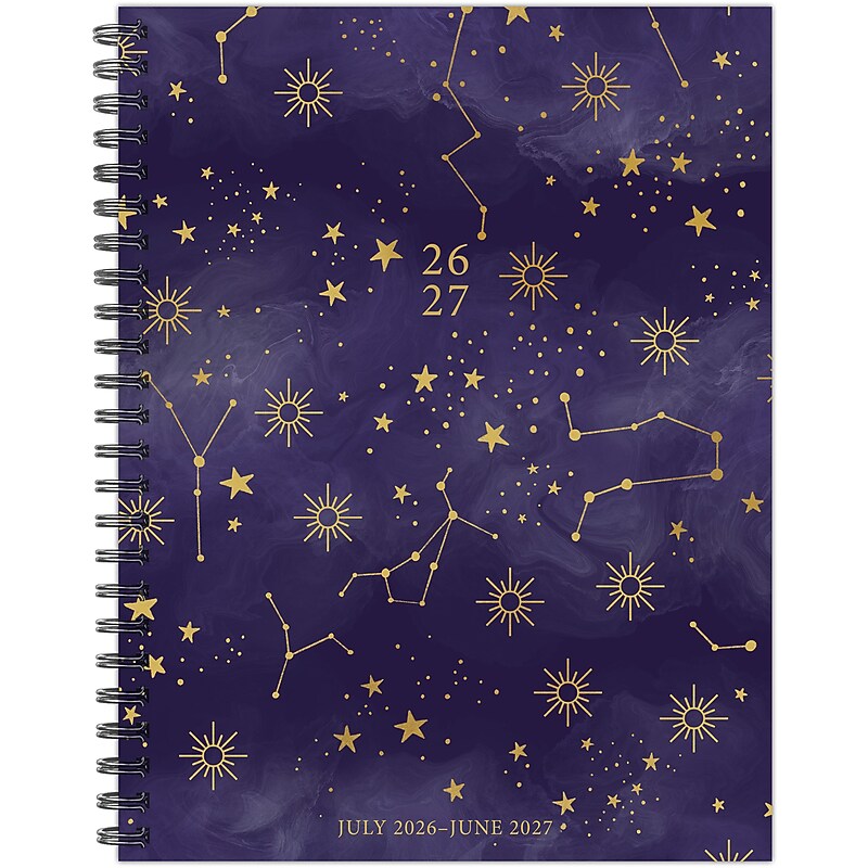 2026-2027 Willow Creek 6.5" x 8.5" Academic Year Weekly & Monthly Planner, Starry Intentions (64634) image 1