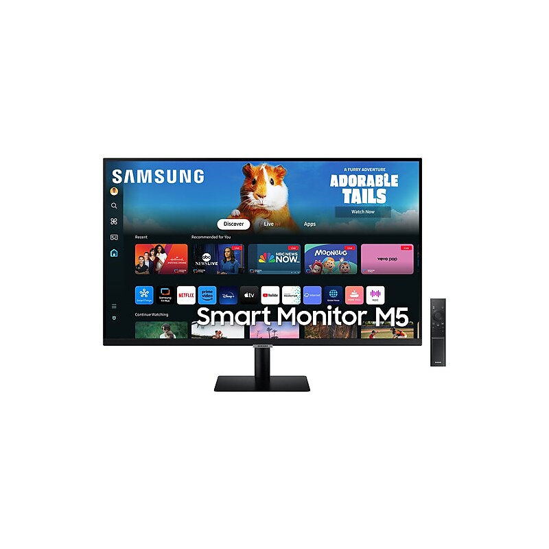 Samsung Smart Monitor M50D 27" 60Hz LED Monitor, Black (LS27DM500ENXGO) image 1