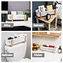 Mind Reader 2-Compartment Plastic Desk Organizer, White (DEBASK-WHT)~#|#~5795DED1-951A-4476-9793F18EC0296FF4_sc7