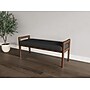 Lesro Weston 2-Seat Bench, Open House Graphite/Riftwood Walnut (WS2001.WRW-01OHGP)~#|#~5796C5FC-0C2E-45E3-8456CBA1CED7DA73_sc7