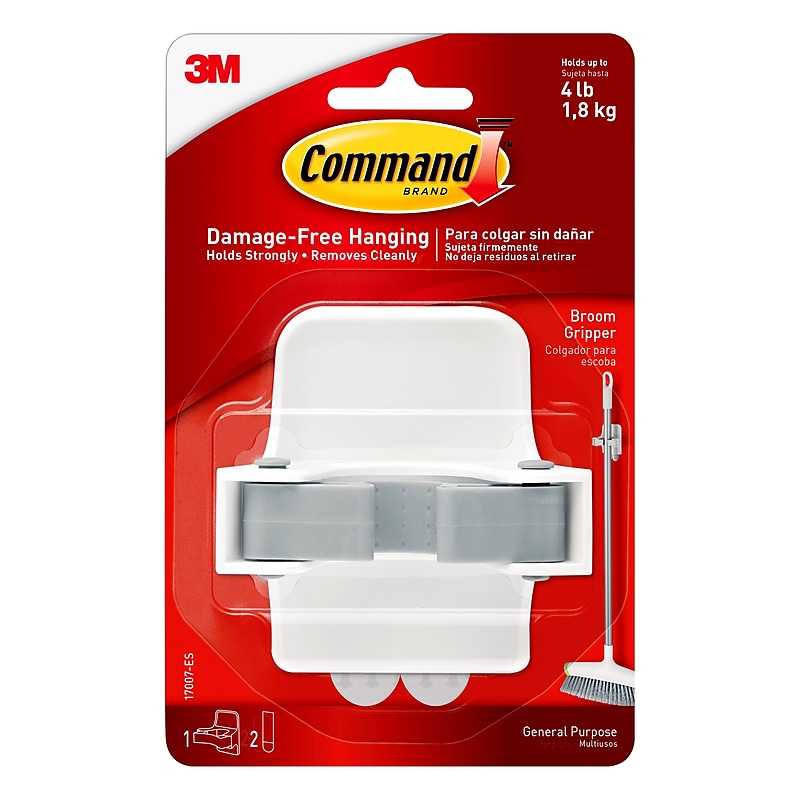 Command Large Broom Gripper, 4 lb., White/Gray (17007-ES) image 1