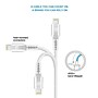 LAX Gadgets Lightning to USB-A Charging Cable, 10 ft. (MFI10FTSLV)~#|#~579AC0FA-B0CE-4601-B3D9FC9E32EFF2EF_sc7