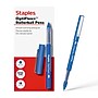 Staples Optiflow+ Rollerball Pens, Extra Fine Point, 0.5mm, Blue Ink, Dozen (ST63316)~#|#~579DD52D-18BE-422A-A1FC53BE8B218F8C_sc7